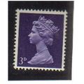 1967 GB 3D VIOLET MLH SG 729
