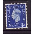 GREAT BRITAIN 1937 GEORGE VI 2 1/2d ULTRAMARINE...