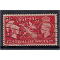 GB 1951 KGV1 2 1/2d Scarlet Festival Britain SG...
