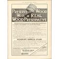 woodlife company 1912 real wood preservative sh...