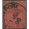 India 1888 SG100 12a Purple/Red Fine Used....
