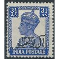 Muscat 1944 SG8 3 1/2a Blue Mounted Mint . ..