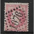 FRANCE 1868 80c PALE ROSE SG 122? FINE USED