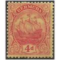Bermuda 1924 SG85 4d Red/Yellow Mounted Mint . ..