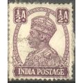 India 1940 - SG 266 - KGV1 ½a purple - used 2