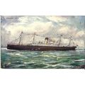 White Star Line SS ARABIC Tuck Oilette Postcard...