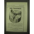 1922 D.E. Whiton Machine Chucks Ad - Job Insurance