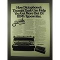 1972 Dictaphone Thought Tank Ad - Get More Out Of