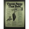 1972 Dictaphone Thought Tank Ad - Throw Away Belt