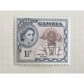 Gambia 1953 1½d Brown & Black Mounted Mint MM S...