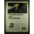 1968 Ford Diesel Trucks Ad - The shift pattern ...
