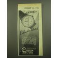 1946 Gubelin Calendar Watch Advertisement