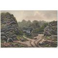 Chudleigh Rocks Dartmoor artist R J Lugg early ...
