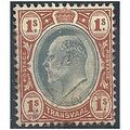 Transvaal 1902 SG251 1s Black & Sage-Green Mtd ...