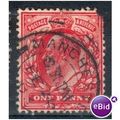 GB stamps 1902-10 KEV11 - 1d SG219 Manchester 6