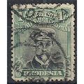 Rhodesia 1913 SG232 1/- Black & Greenish-Blue G...