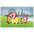 CARTE POSTALE - 1 er AVRIL - REF 2