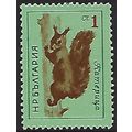 Mi 1377 (**): 1 st. lake-red brown and green/bl...