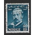 NORWAY 1949 ALEXANDER L KIELLAND 40 ORE BLUE SG...