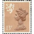 SCOTLAND, Queen Elizabeth II, Machin, orange br...