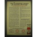 1965 One-A-Day Vitamins Ad - 7 Common Causes