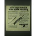 1980 Omark CCI Speer RCBS Handloading Ad - Don't forget to brush twice before