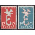 Netherlands 1958 SG 868-9 UMM Europa/CEPT (G-135)