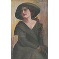 Glamour Lady ART Nouveau Spotti Signed Artist c...