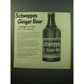 1950 Schweppes Ginger Beer Ad - A stronger soft...
