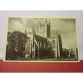 BATH ABBEY, SOMERSET used vintage postcard 1954 postmark =