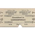 U.T.A. Edmondson Ticket - Greenisland to Carric...