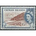 Cayman Islands 1954 SG156 6d Lake Brown & Blue ...