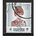 THAILAND 1988 4b KING RAMA IX RED & BLUE SG 134...