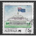 AUS 1988 5c 'LIVING TOGETHER - PARLIAMENT' FINE...