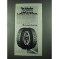 1972 Seiberling Four Seasons Tire Ad - Bull in Snow