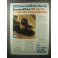 1979 GM General Motors Ad - GM's new front-wheel-drive cars responsive