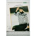 Woman's pattern 195 bold spots and stripes jumper