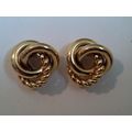 Avon Knot Earrings Triple Gold Wire Twist Knot ...
