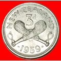 Ⰶ GREAT BRITAIN 1956-1965:NEW ZEALAND★3 PENCE 1...