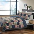 Twin size Farmhouse Red Navy Plaid 100-Percent ...