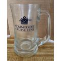 Vintage Commodore Cruise Line Heavy Glass Beer ...