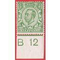 GB KGV 1912 1/2d GREEN SG339 MOUNTED MINT CONTR...
