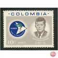 Colombia 1963 - SG1144 - 10c multi - JF Kennedy...