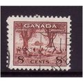 CANADA 1942 8c FARM SCENE RED BROWN SG 382 FINE...
