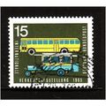 GERMANY 1965 15pf OLD & MODERN BUSES SG 1391 FI...