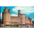 Vintage PC - Caernarvon Castle c1950's - Colour...