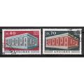Frans Andorra Europa cept 1969 gestempeld