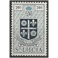 St Lucia 1949 SG155 24c Light Blue Mounted Mint...