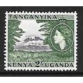 KENYA UGANDA & TANYANIKA 1956 2s BLACK AND GREE...