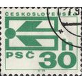 CZECHOSLOVAKIA, Postcodes, green 1976, 30h, #2